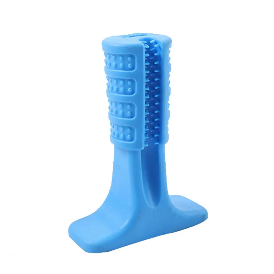 

Pets Dog Chew Toothbrush Toy Brushing Stick Puppy Dog Tooth Cleaner Chew Toy Interactive Training Toy Pets Oral Care Brushing