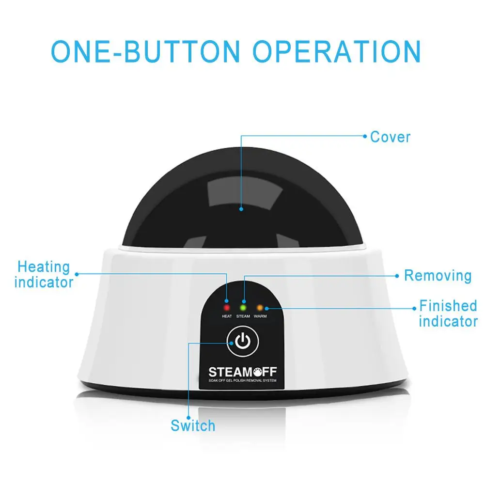 Гель лак для ногтей инструмент отпариватель машина портативный Электрический Очиститель для ногтей оборудование для использования дома и в салоне