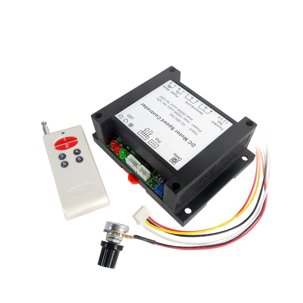 12-30 в 200 Вт матовый регулятор скорости двигателя постоянного тока PWM HHO RC