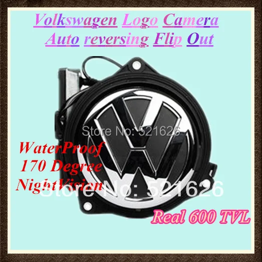 Высокое качество, Volkswagen Loge Авто Реверсивный флип-камера заднего вида для VW CC/Golf/Magotan/Phaeton