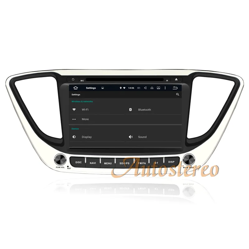 Cheap Android6.0 7.1 Car CD DVD Player GPS Navigation for Hyundai Verna 2016 2017 Radio Audio multimedia Player Autostereo Satnav 12