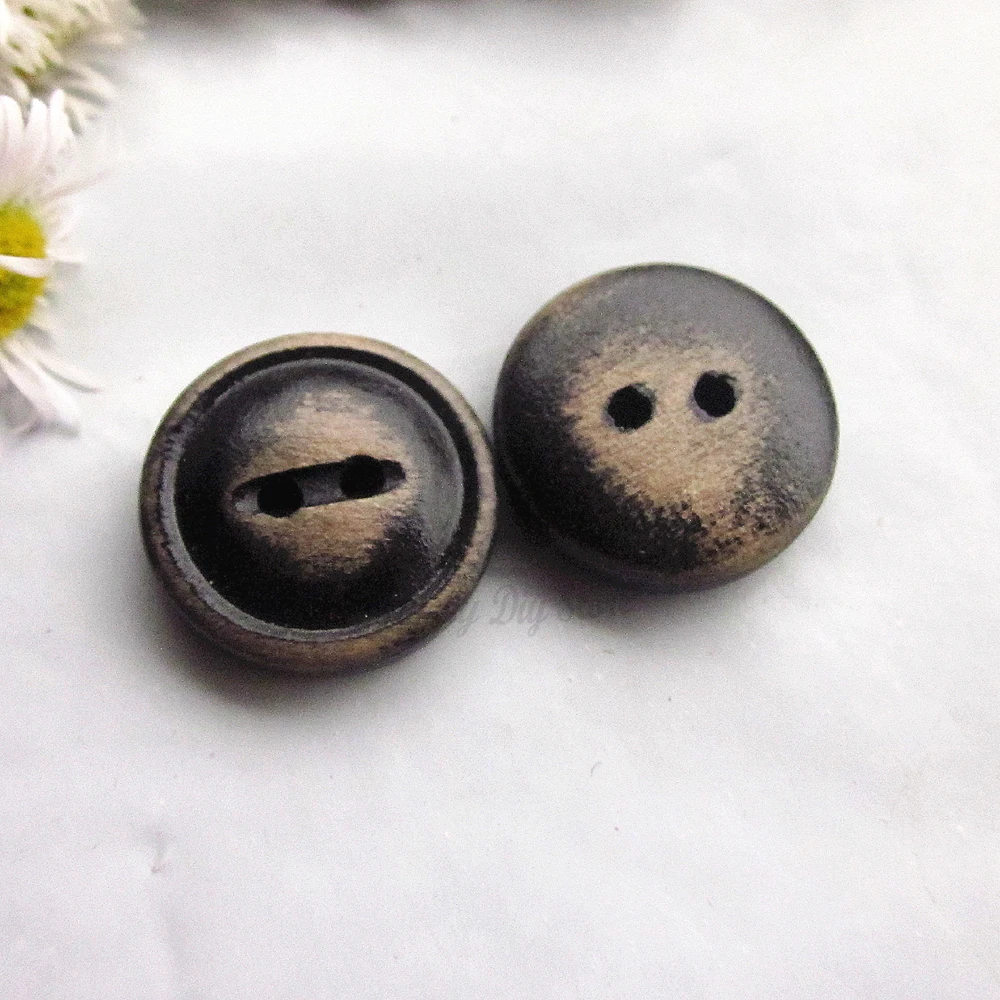 50 шт. деревянные пуговицы для одежды 15 мм с 2 отверстиями|sewing buttons|wood sewing buttonsbuttons for