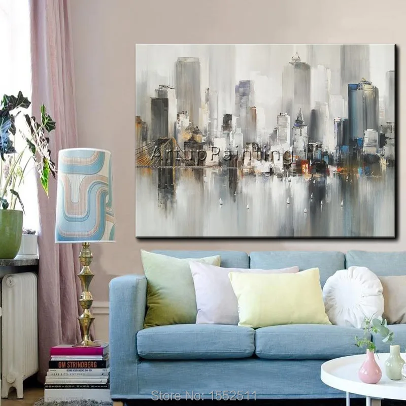 

Paris City Painting Home Decor Home Decoration Oil painting Wall Pictures for living room Home Decor paint Wall art paint