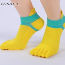 Носки Для женщин дышащий дезодорант Kawaii пять пальцев носок Для женщин s Повседневная Удобная хлопковая куртка лоскутное Эластичный Новая мода Студенты ежедневно