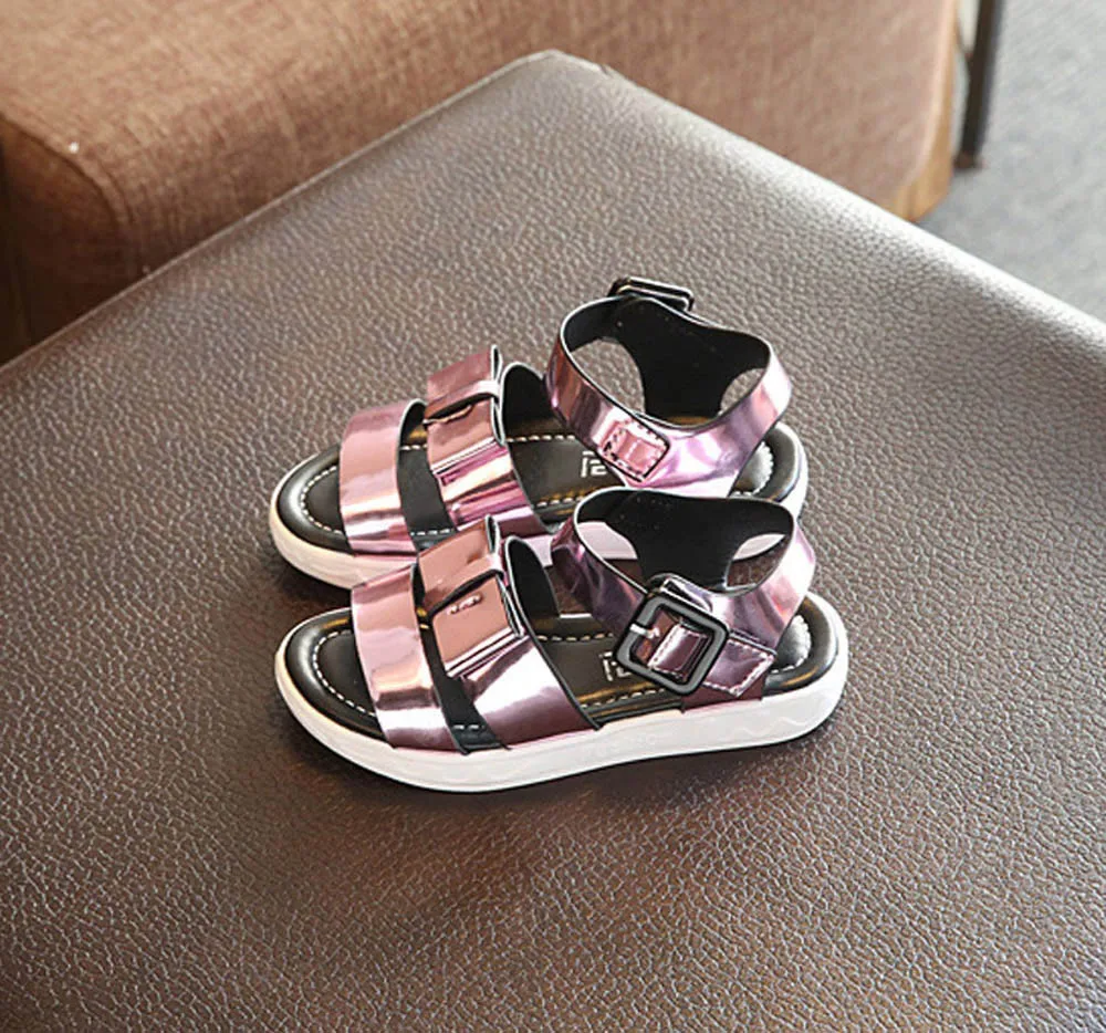 Дети Обувь для девочек новые летние девочки Обувь для девочек сандалии малыша Для детей принцессы Блёстки Тонкие Туфли летние сандалии для девочек