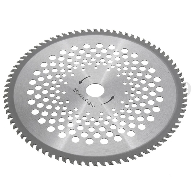 

10'' 80T Teeth Carbide Tip Brush Cutter Trimmer Weed-eater Replacement Blade For Garden Tools Parts Mayitr