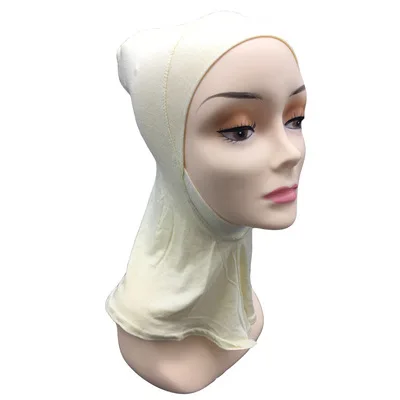 Женский шарф, внутренние хиджабы, исламский шейный колпачок, полное покрытие, Внутренняя Хиджаб, кепка, женский головной убор, костяная шапка, мусульманский хиджаб - Цвет: 7