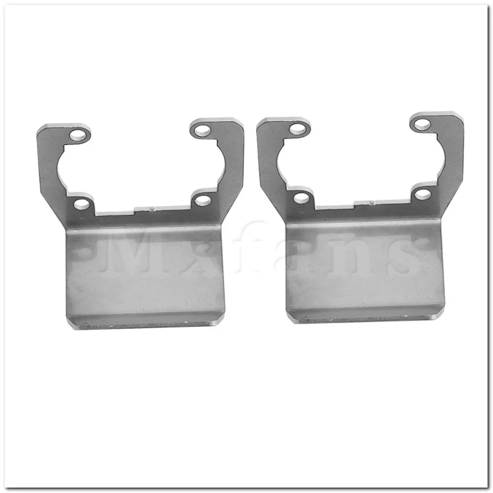 

Mxfans 2PCS 37x29x29mm Silver Stainless Steel RC1:10 Axle Skid Plate Protector Case for Axial Scx10 II 90046 90047 90059 90060