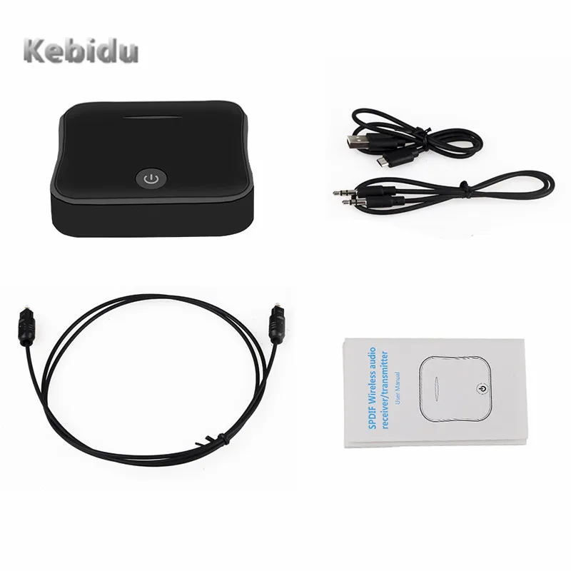 Kebidu Bluetooth 5 0 аудио приемник/передатчик с оптическим Toslink/SPDIF 3 мм беспроводной