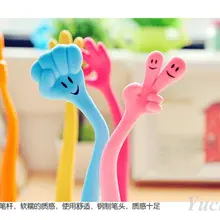 6 шт. Симпатичные Улыбающиеся лица Жесты ручка Шариковых Ручек Пластиковые Kawaii ручка Канцтовары Оптом Подарки