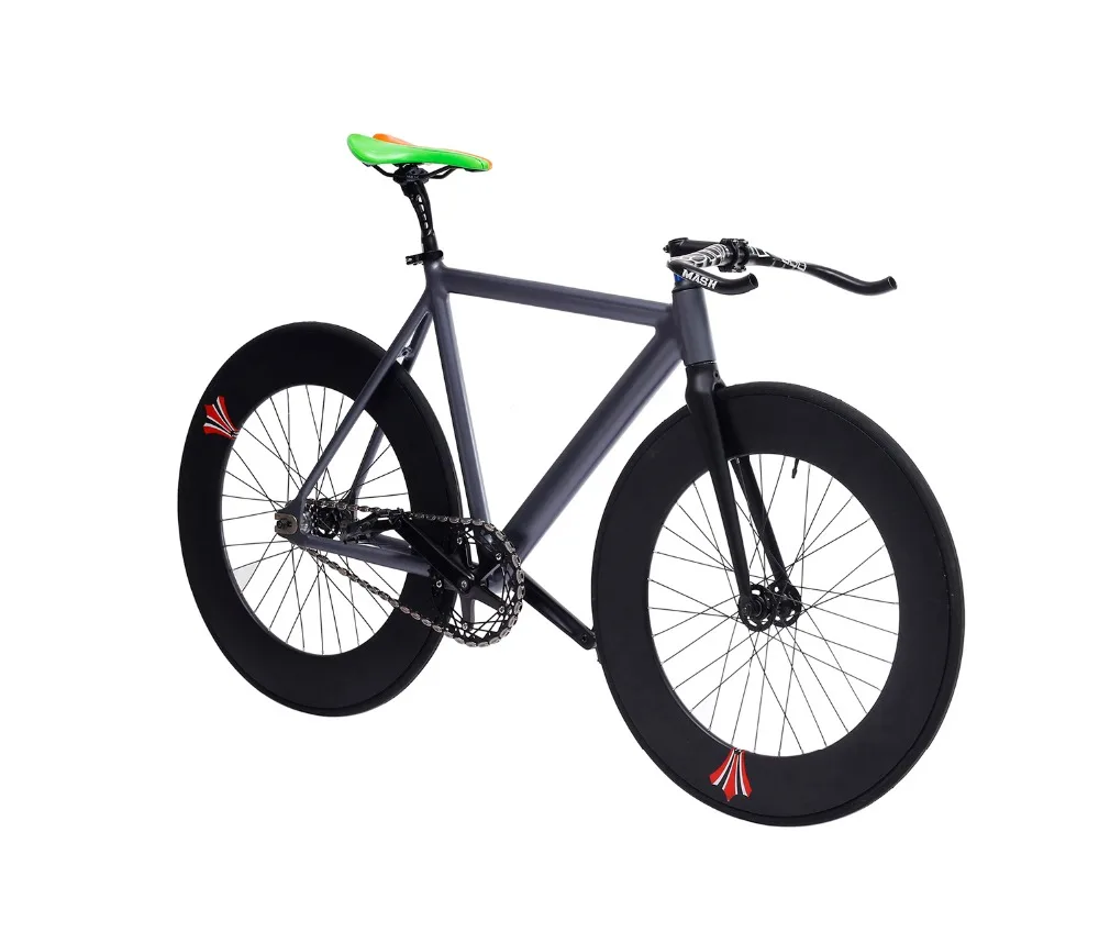 Cheap Fixed Gear Bike 54cm fame 90mm rim single speed bike Smooth Welding frame DIY Aluminum alloy Customize Track Bicycle 700C wheel 2 Cheap Fixed Gear Bike 54cm fame 90mm rim single speed bike Smooth Welding frame DIY Aluminum alloy Customize Track Bicycle 700C wheel 2