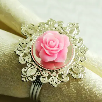 

wholesale rose napkin ring, flower napkin holder cheaperst