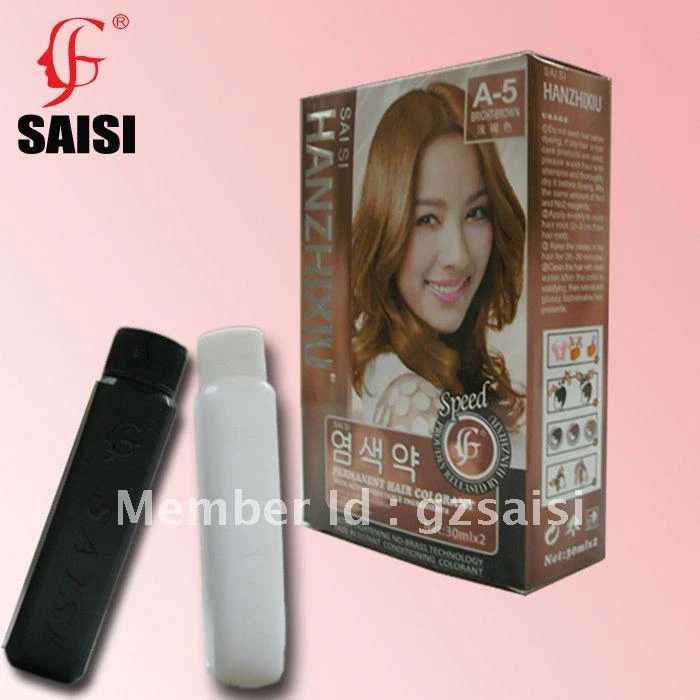 Bright Brown 30mlx2 Permanet Hair Coloring With Vegetable Ingredients Colors Hair Color Colorful Hair Colorcolor Hair Aliexpress