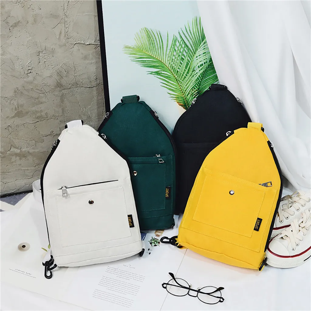 

Women Fashion Casual Wild Shoulder Bag Simple Solid Color Travel Backpack outdoor bags For 2019 with summer