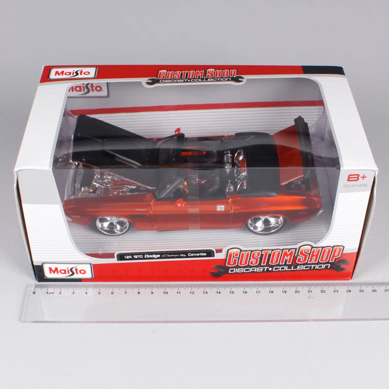 Модель автомобиля Maisto 1:24 1970 Dodge Challenger R/T литая под давлением новая игрушка в