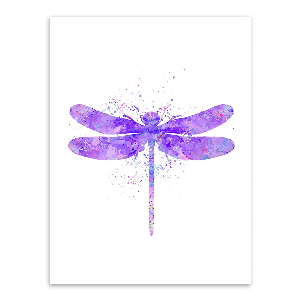 Watercolor Japanese Dragonfly Movie Art Print Poster Wall Picture Canvas Painting No Framed Kids Room Home Decor In Calligraphy From Watercolor Japanese Dragonfly Movie Art Print Poster Wall Picture Canvas Painting No Framed Kids Room Home Decor In Calligraphy From