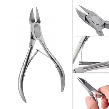 

Manicure Tools Professional Stainless Steel Cuticle Plier Finger Toe Ingrown Nail Clipper Manicure Tool Nail Scissors