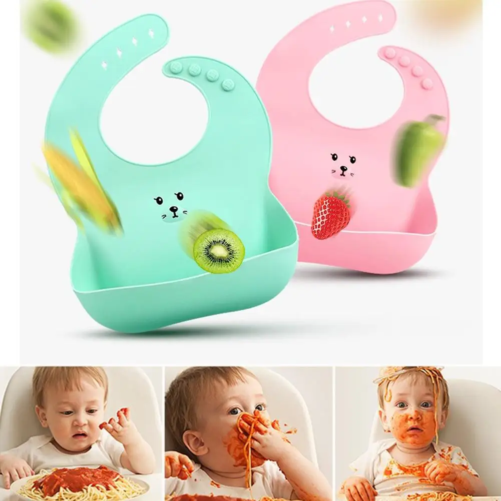 Kidlove мультфильм дети силиконовые детские нагрудники Дети Регулируемый водонепроницаемый нагрудник ребенок кормления отрывистый ткань передник для кормления цветной платок-Слюнявчик