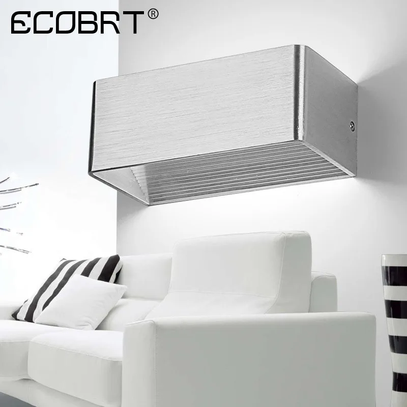 ECOBRT Современная настенная лампа 5 Вт прикроватная для гостиной спальни