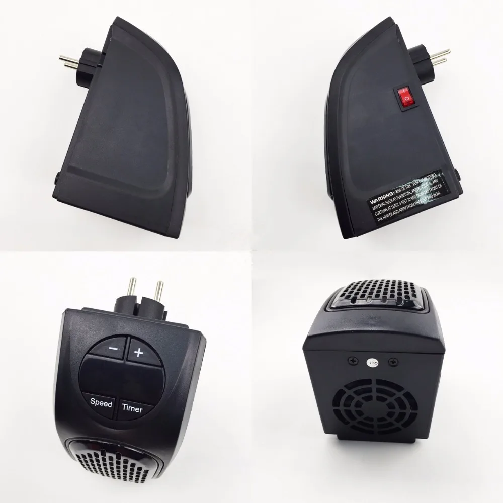 Portable Wall-Outlet Electric Heater Handy Air Heater Warm Air Blower Room Fan Electric Radiator Warmer for Office Home Hotel  (4)