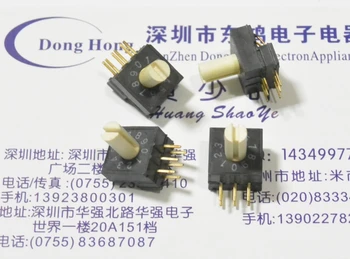 

Taiwan DIP round up RV3HA-10R rotary encoder DIP switch 0-9 / 10 file 1248C n Code 3: 3 Shank