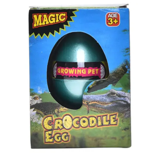 2Pcs Magic Hatching Growing Pet Animal Eggs Kids Fun Toy Crocodile & Snake 