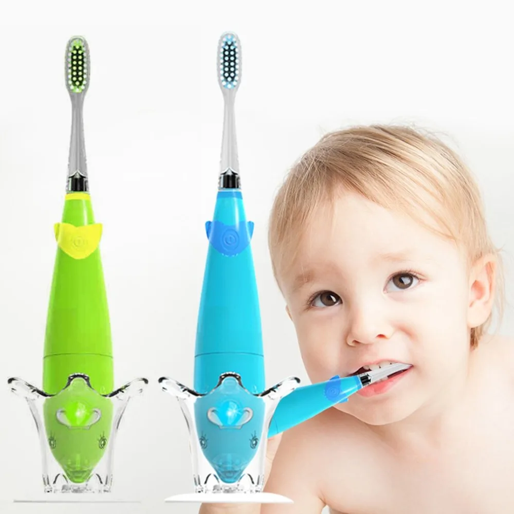 

Seago Kids Musical Sonic Toothbrush Two Minutes Remind Teeth Brush For Children With LED Light Lovely Dolphin Shape Handle