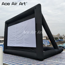 Ace Air Art предлагает 300 дюймов Открытый гигантский надувной задний Проекционный фильм экран поставляется с воздуходувкой