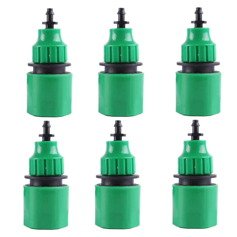 

6pcs Garden Water Quick Coupling 1/4 Inch Hose Quick Connectors Garden Pipe Connectors Homebrew Watering Tubing Fitting