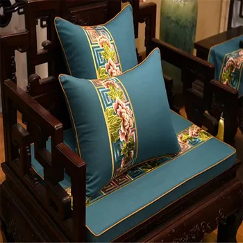 

free shipping classical cotton linen throw Pillow with inner 18 23inch Pillow embroidery sain cushion pillow chair decorative