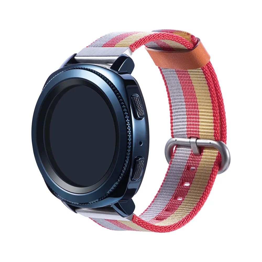 Ремешок для часов нейлоновый ремешок с плетением 22 мм Samsung Galaxy watch 46 мм/gear S3/ Gear2 montre