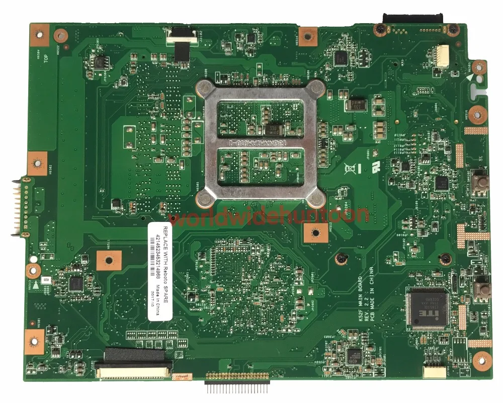 Классическая материнская плата для ноутбука ASUS K52F с разъемом 989 PN основная DDR3 100%