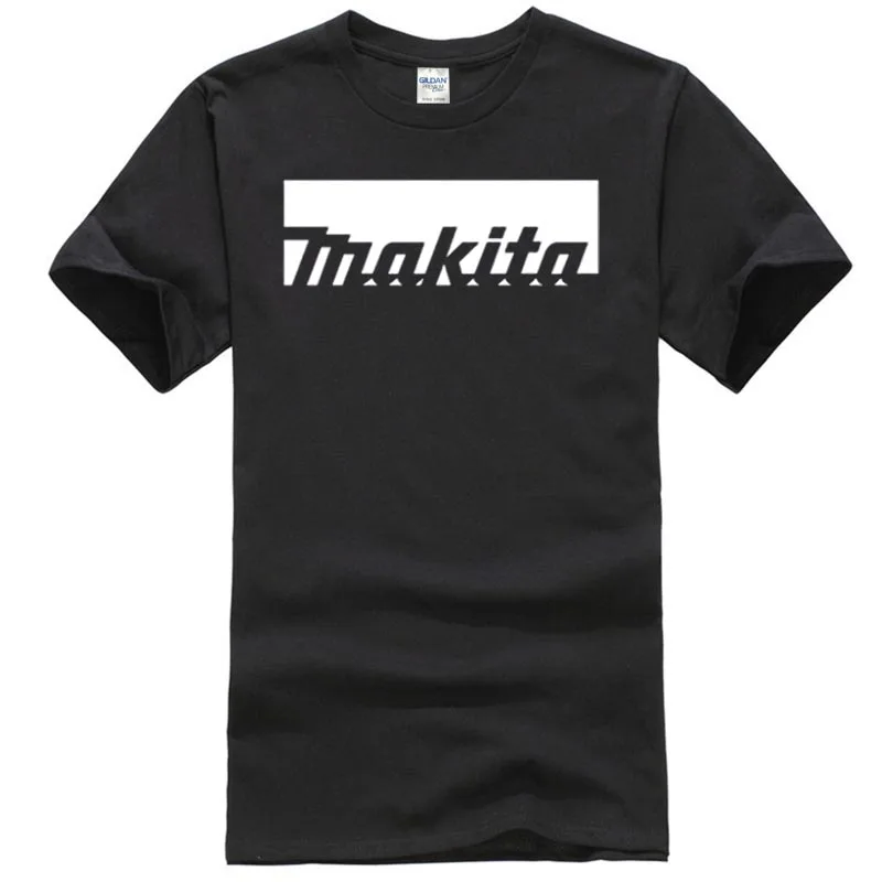 Мужские футболки Мода 2017 Makita Tools отличная черная футболка хлопок S XXXL Размер