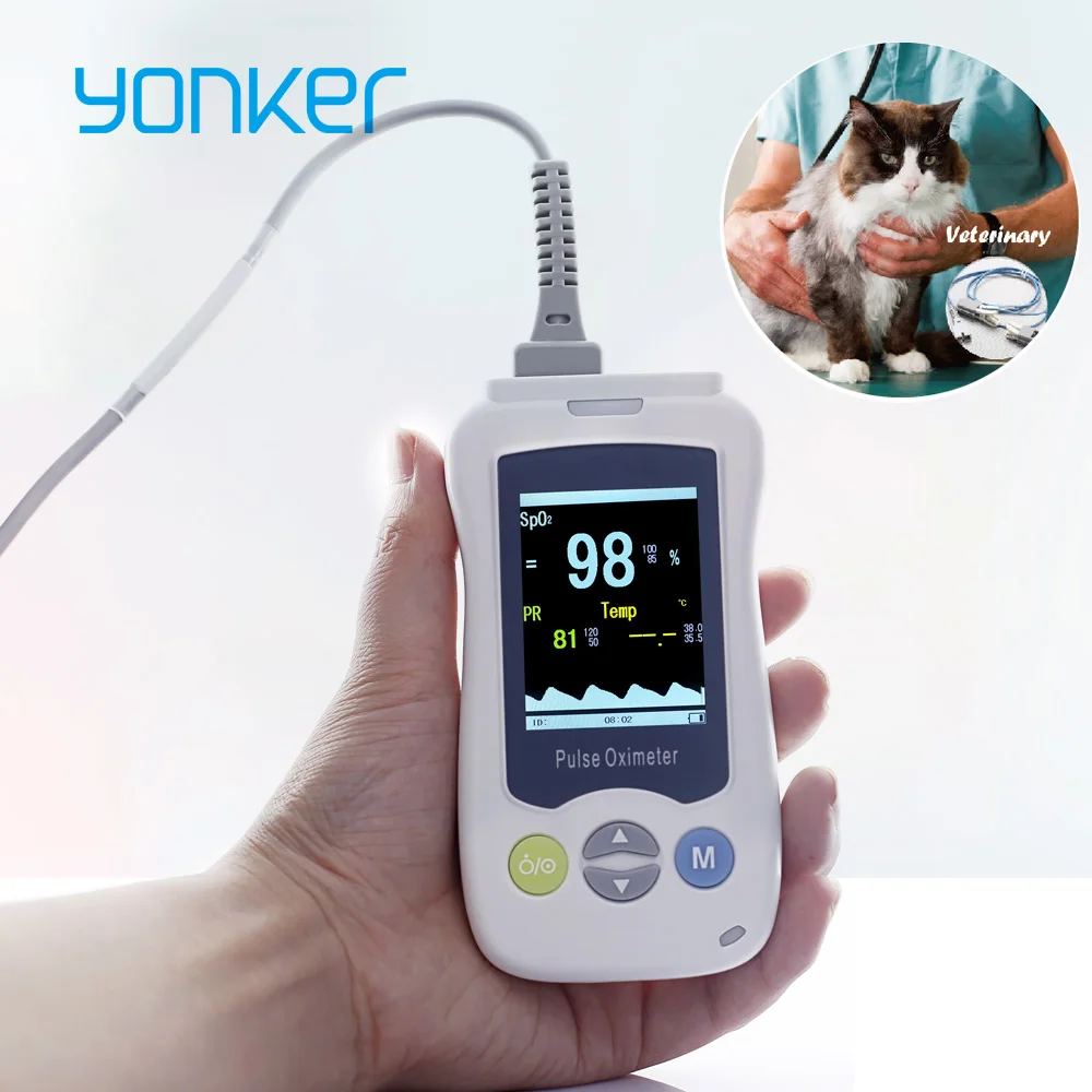 Yonker Veterinary Handheld Pulse Oximeter Medical Portable Handheld
