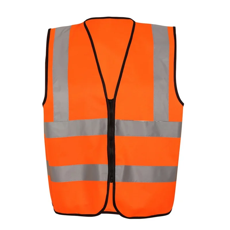Светоотражающий жилет для езды на мотоцикле, Спортивная отражательная защитная одежда на открытом воздухе, рабочая дорожная одежда - Цвет: Оранжевый
