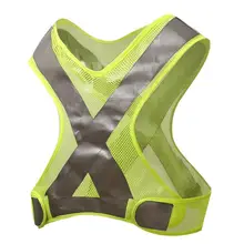 Крючок и петля сетчатая ткань светоотражающий x-жилет