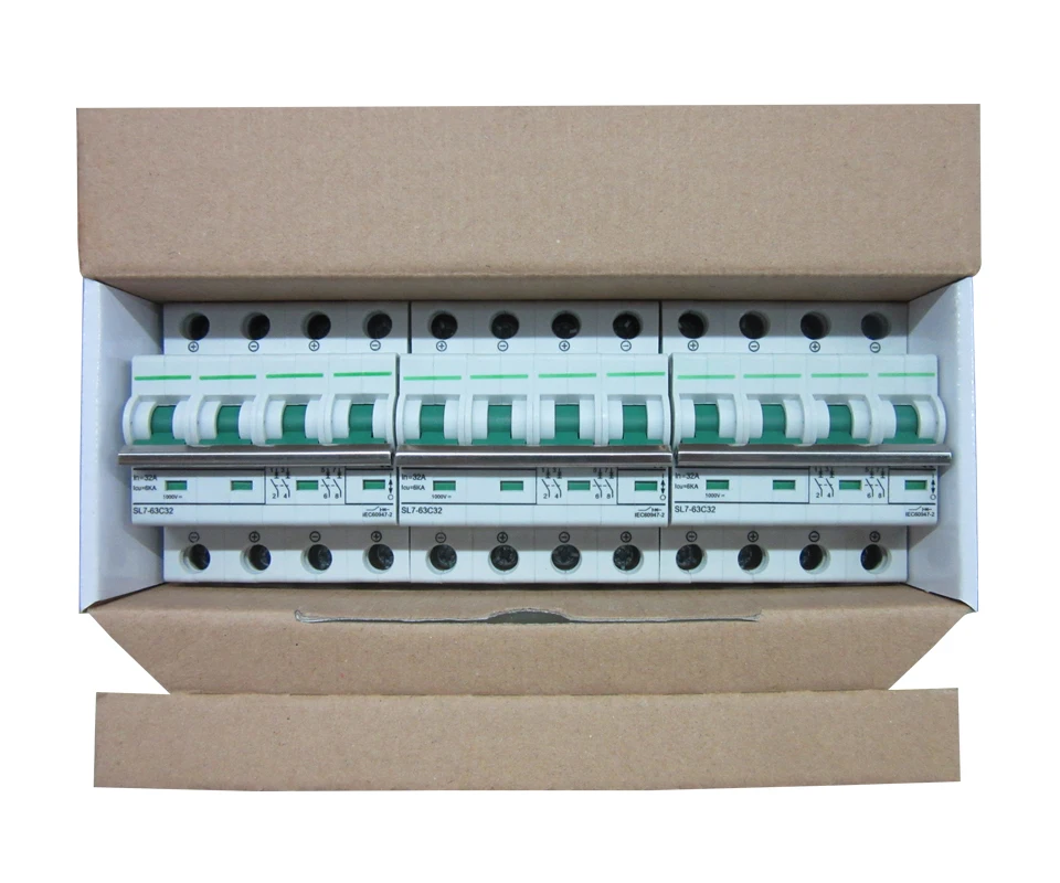 20 шт./лот высокое качество 4P в 32A / Icu 6KA DC800V MCB Солнечная энергия фотогальванический
