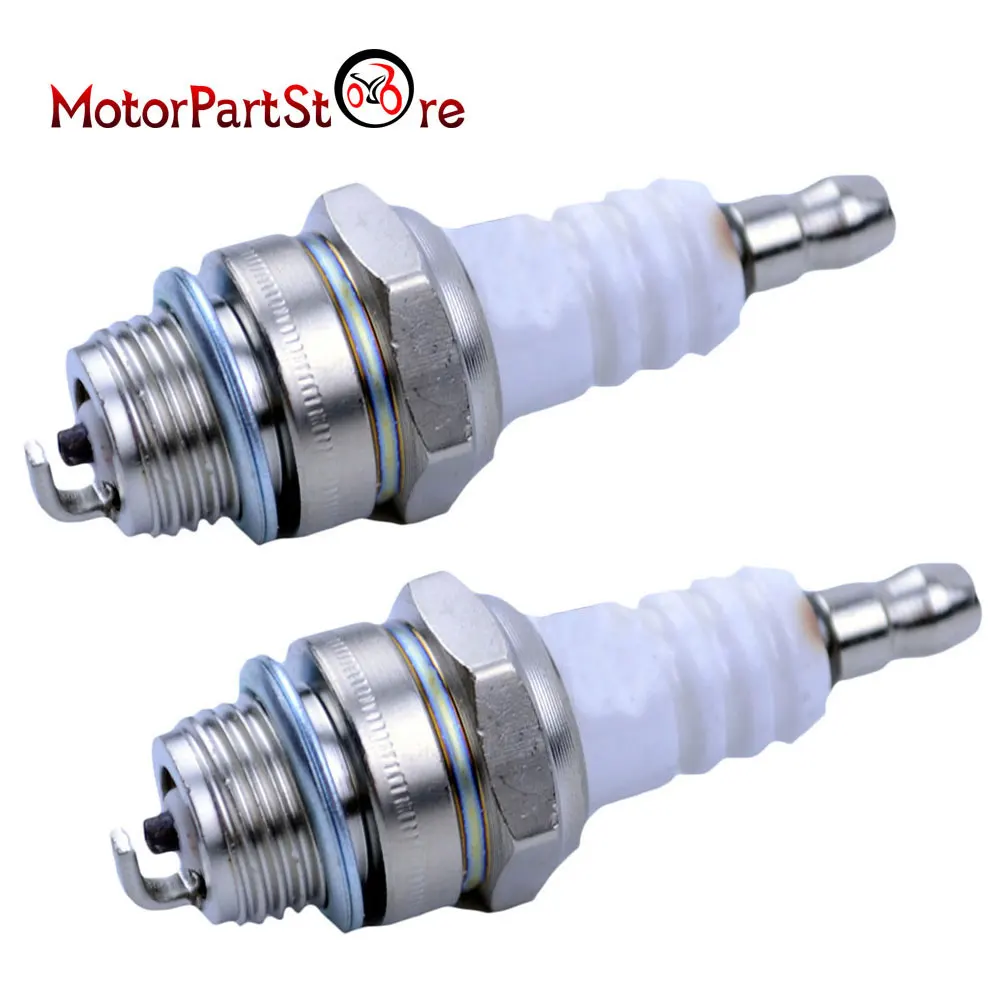 

2pcs BM6A BPM7A BPMR7A Spark Plug for 2 Stroke ATV Mini Pocket Bike