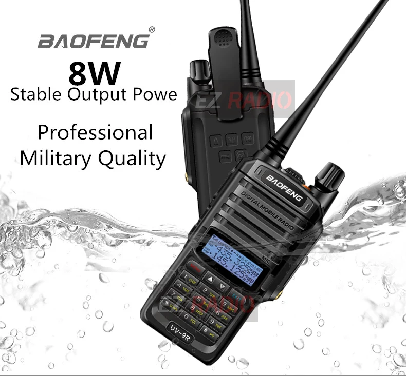 Baofeng 8 W радио UV-9R Водонепроницаемый IP67 Walkie Talkie 10 км Baofeng UV-XR GT-3WP UV-5S UV-5R WP Long Range радио для охоты