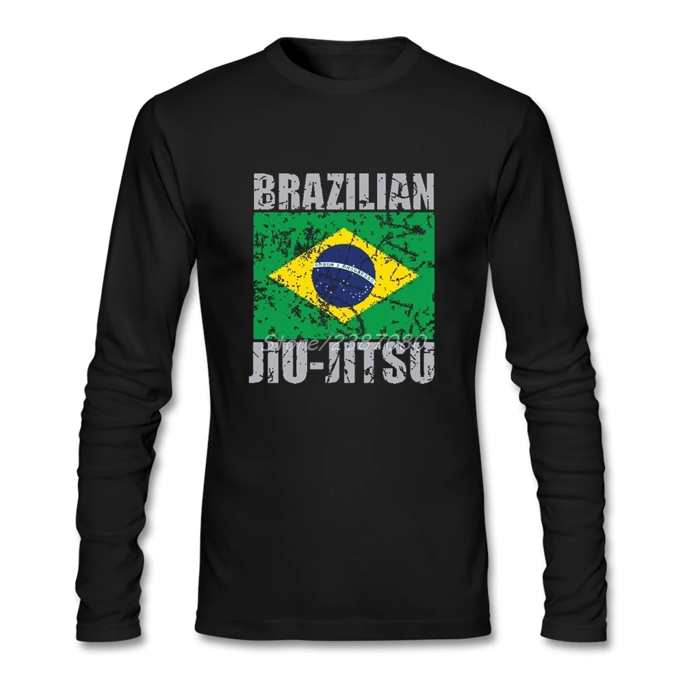 Новые дизайнерские бразильские футболки Jiu Jitsu (BJJ) хлопковые с длинным рукавом |