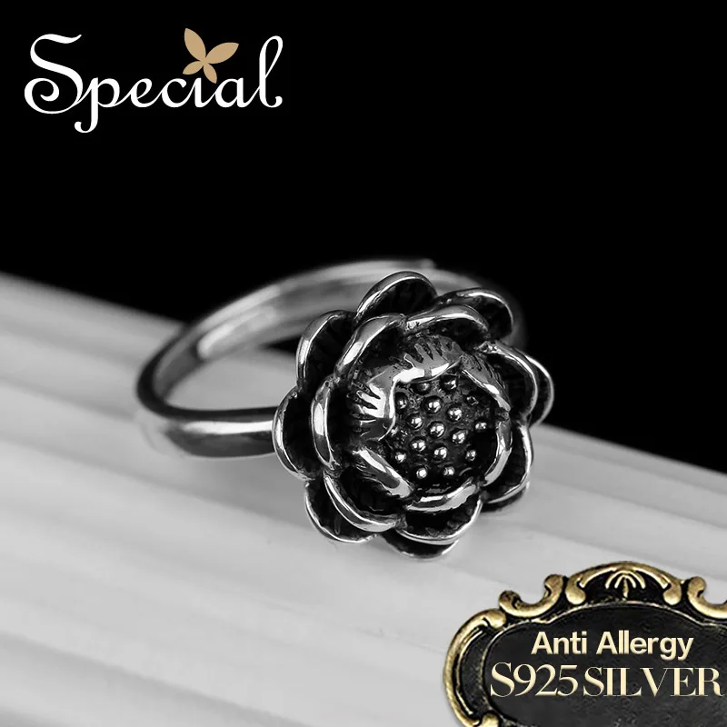 

Special Brand Fashion 925 Sterling Silver Rings Flower Wedding Rings Vintage 2017 New Jewelry Gifts for Women JZ16044
