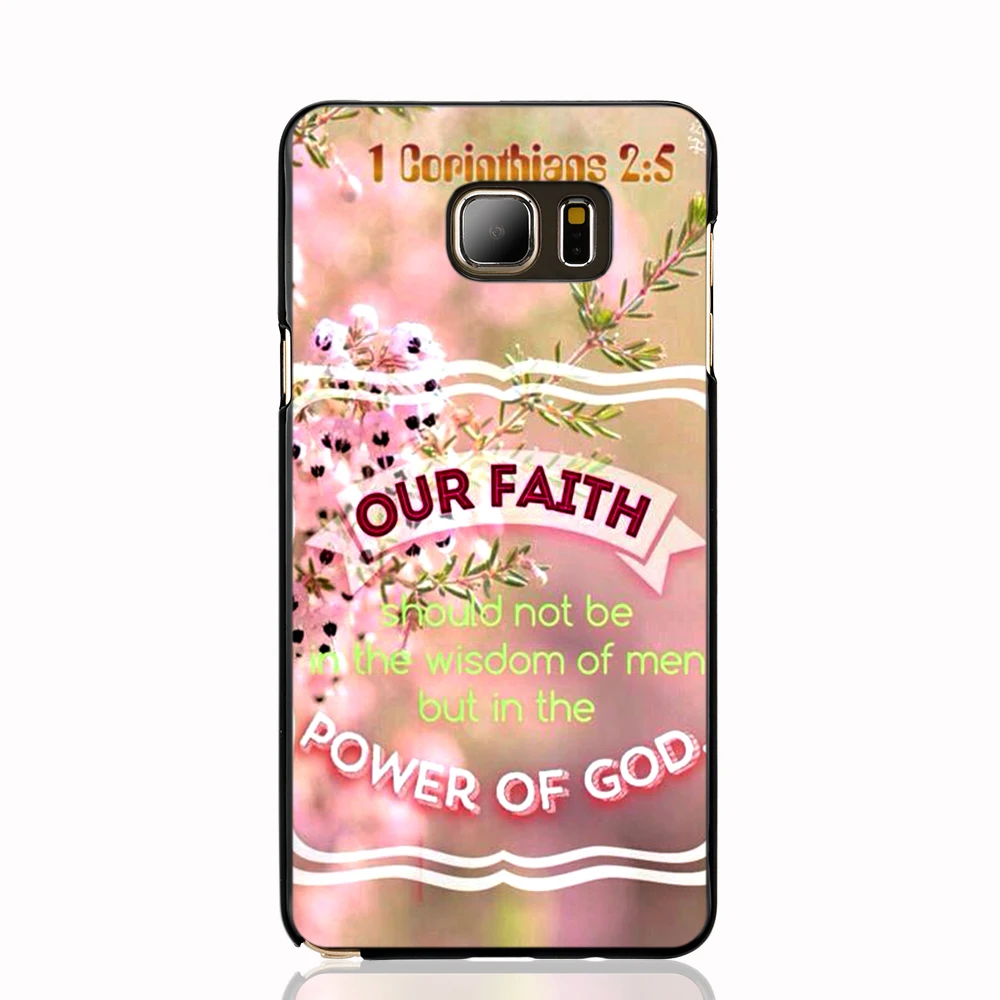 08735 power of god Christian Quote cell phone case cover for Samsung