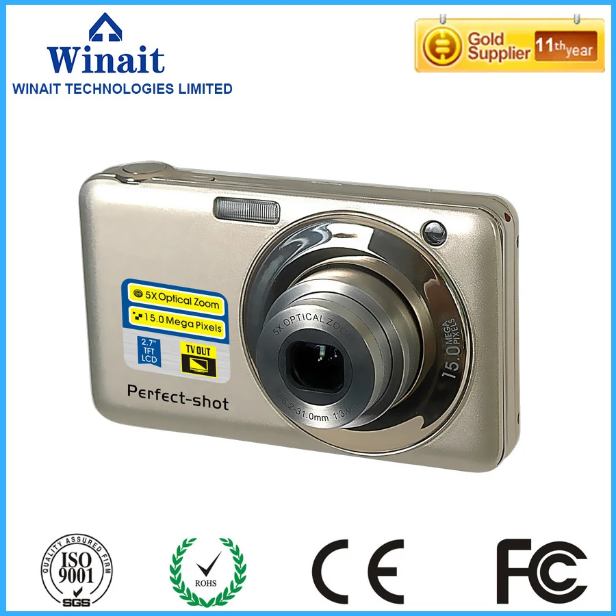 

Free shipping disposable cameras 15.0Mega Pixels 2.7"TFT lcd Digital Camera with DV Function&TV out DC-V600