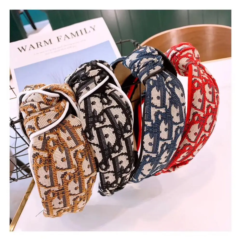 

2019 new women canvas hairbands fashion casual headbands