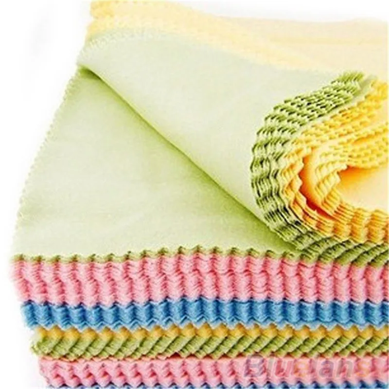 

New Fashion 10Pcs Microfiber Phone Screen Camera Lens Glasses Square Cleaner Cleaning Cloth 13cm*13cm