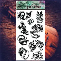 Y-XLWAN Творческий татуировки Стикеры Временные татуировки боди-арт флеш-тату Стикеры s 19*9 см Водонепроницаемая мнимый татуировки автомобиля