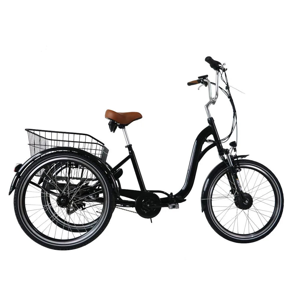 

NORTH AMERICA DROP SHIPPING 36V250W Hub Motor CITY Three Wheels Electric Tricycle with 36V 10AH Lithium Ion Battery