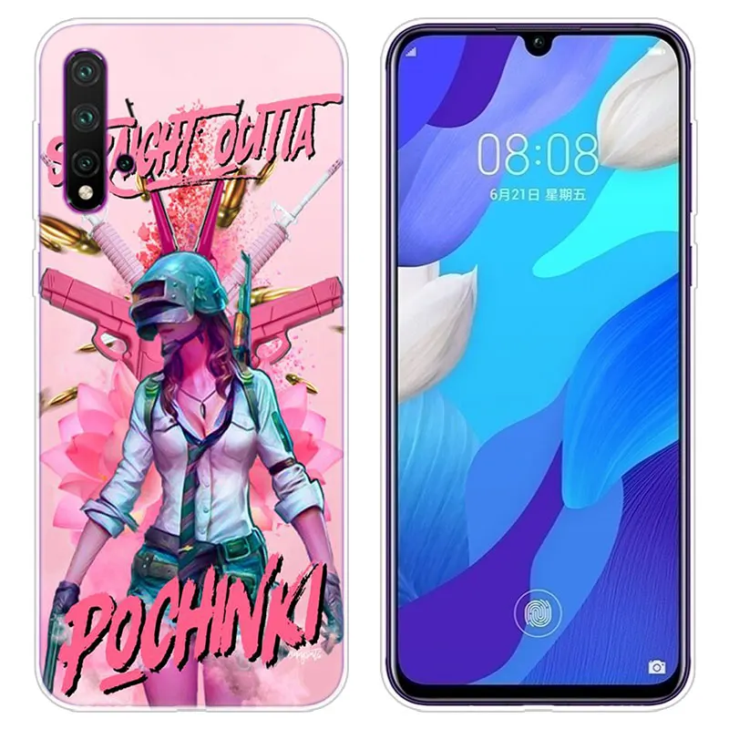 Модный мягкий силиконовый чехол PUBG для мобильного телефона Huawei P30 20 Pro 10 P9 P8 Lite 2017 P