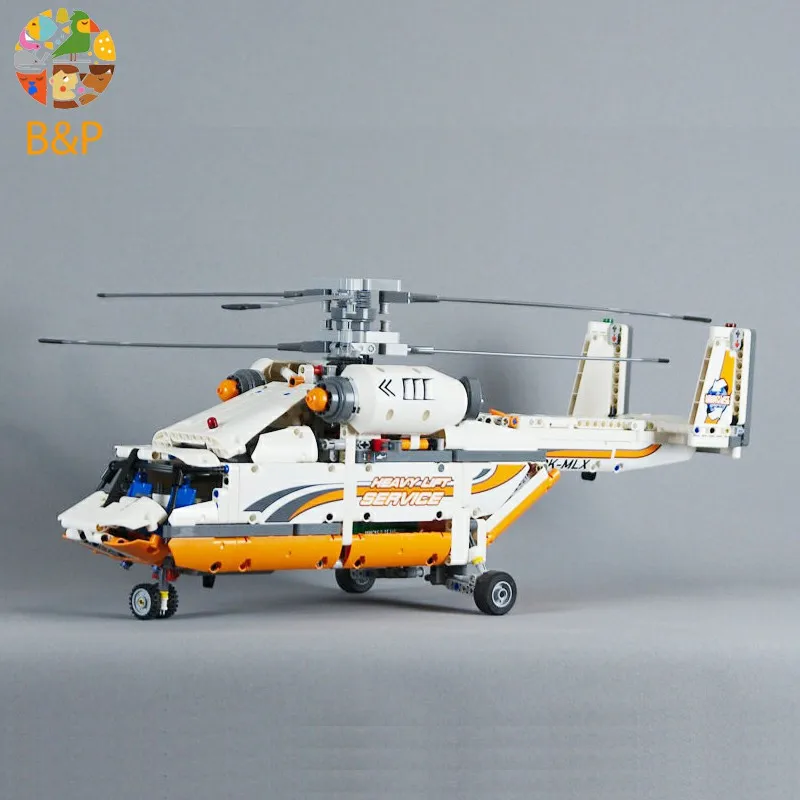 

lepin 20002 106pcs Technic Mechanical Group High Load Helicopter Building Block Brick Toy For Children compatible Legoing 42052