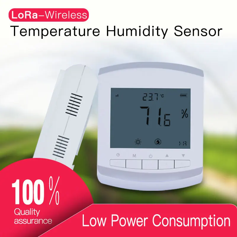 

wireless temperature humidity sensor 433/868/915mhz lora temperature data logger humidity meter transmitter Battery operated